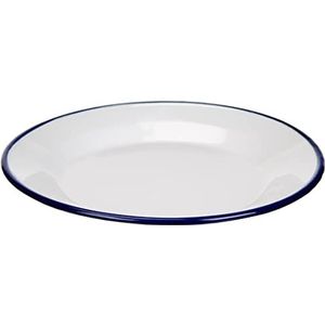 Ibili 901124 platte borden, staal, 24 cm, wit