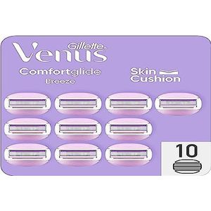 Gillette Venus Comfortglide Breeze mesvullingen voor dames, 10 stuks, met 3 messen