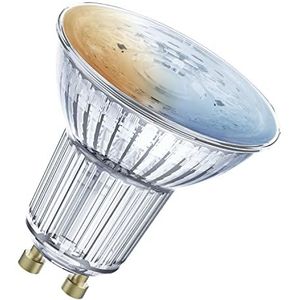 LEDVANCE Intelligente led-reflectorlamp met wifi-technologie, GU10-basis, variabele lichtkleur (2700-6500 K), dimbaar, vervanging 40 W, SMART+ WiFi SPOT GU10 Tunable White, 1 stuk