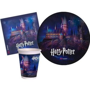 Ciao - Harry Potter Party Table Kit (borden, glazen, servetten), meerkleurig, 24 personen, AZ054