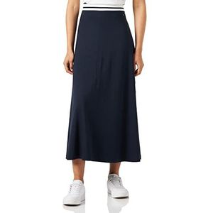 Tommy Hilfiger A-line Border Stp Imd Midi Skirt Ww0ww38632 uitlopende rokken voor dames, Blauw (Desert Sky)