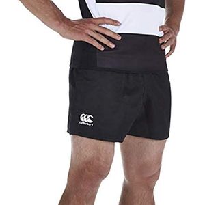 Canterbury CCC Professionele rugbyshorts voor heren van polyester met trekkoord en binnenzakken, zwart, maat 3XL