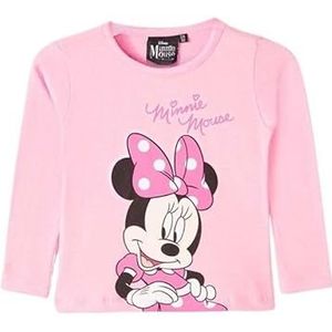 Disney Meisjes T-shirt MIN23-2893 S2-2A roze 24 maanden, Roze