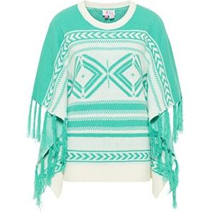 IZIA Poncho dames (1 stuk), Lichtgroen