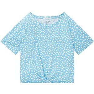 TOM TAILOR Meisjes T-Shirt 32117 - Blue Flower Print, 152, 32117 - Blue Flower Print
