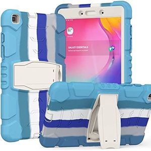 Samsung Galaxy Tab A 8.0 2019 SM-T290 / T295 / T297 Hoes met ronde valbescherming voor kinderen en studenten, kleurrijk blauw