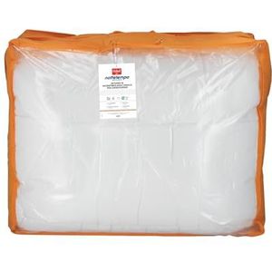 Gabel Nottetempo Dekbed voor Frans bed, microvezel, zeer warm, polyester, wit, 205 x 200 x 2 cm