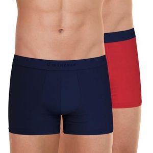 Set van 2 boxershorts, Marine/Rood