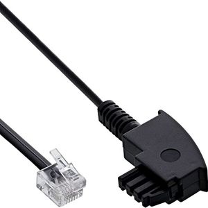 InLine 18603 TAE-F kabel voor DSL-splitter, TAE-F-stekker naar 6/2 DEC Western stekker, 3 m