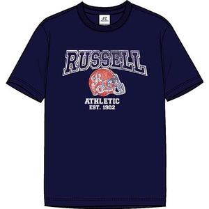 RUSSELL ATHLETIC State-s/S Crewneck Tee Shirt Homme, Navy, S