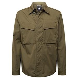 G-STAR RAW, mysterious heren hemd recht, Groen (Shadow Olive 9706-b230)