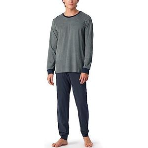 Schiesser Schlafanzug Lang Pijama Set heren, Jade-120 groen