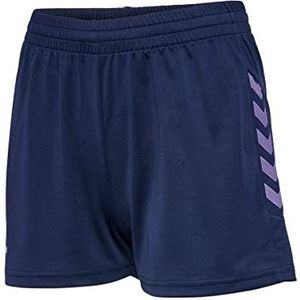 hummel HmlSTALTIC Poly Shorts voor dames, marineblauw/kasjmier