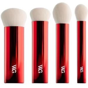 Wayne Goss Holiday Collection Set van 4 synthetische make-upkwasten met compact handvat in geschenkdoos