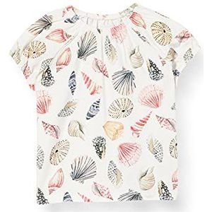 Noppies T-shirt baby meisje G ss Madera AOP, Snow White P098
