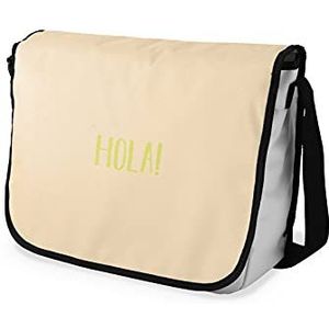 Bonamaison Digitaal bedrukte schoudertas voor studenten, schoudertas, portemonnee, schoolranage, grootte: 29 x 36 cm