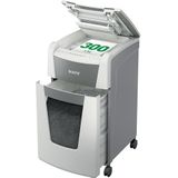 Leitz IQ 80160000 - papiervernietiger voor documenten met microveiligheid, P5, voor kantoor, automatisch, capaciteit 300 vellen, 60 liter, wit