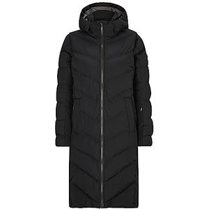 Ziener Telse Winterjas voor dames, warm, ademend, waterdicht, knielengte (1 stuk), zwart.