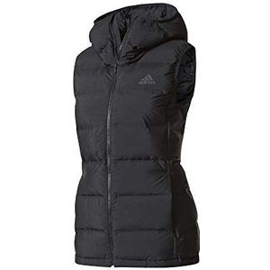 adidas W Helionic Vest Sportjas voor dames, zwart.
