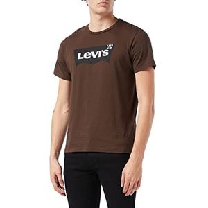 Levi's Graphic Crewneck Heren T-Shirt Bw Ssnl Color Hot, Bw Ssnl Color Hot Fudge, S, Bw Ssnl Color Hot Fudge