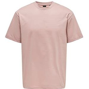 Only & Sons Onsfred RLX SS Tee Noos T-shirt voor heren, Woorose, L, woorose