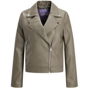 JACK & JONES Jjxx Jxgail Kunstleer Bikerjack Noos Kunstleer Damesjas, Taupe