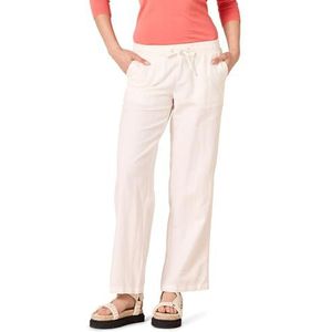 Amazon Essentials Pantalon large en lin mélangé avec cordon de serrage pour femme (disponible en grande taille), blanc vif, taille XXL