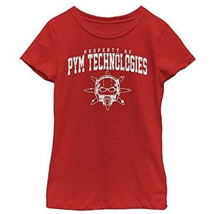 Marvel Ant-Man Property Of PYM Technologies Logo Girls T-Shirt, Rood, XS, Rood