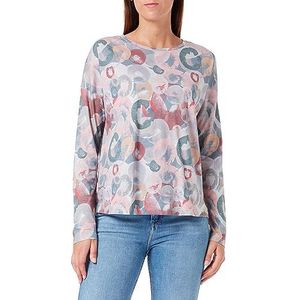 camel active T-shirt pour femme, Multicolore Aop, L