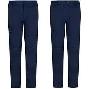 Misemiya Professionele Utility broek (2 stuks) voor heren, marineblauw, maat 38, Navy Blauw