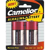 Camelion 59831 Alkaline universele batterijen LR20, 1,5 V, 16500 mAh, 2 stuks