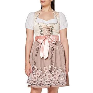 Fuchs Trachtenmoden - 5791, Dirndl Femme, Multicolore (Champagner/Rose), 40