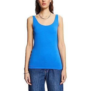 ESPRIT 043ee1k351 T-shirt voor dames, 410 / blauw glanzend