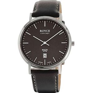 Boccia Klassiek horloge 3634-03, zwart., Riem