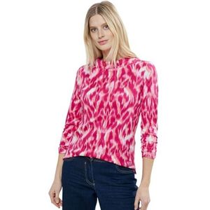 Cecil B321127 T-shirt van katoen voor dames, Roze sorbet