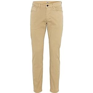camel active Katoenen broek met 5 zakken, rechte pasvorm met stretch jeans voor heren, Beige