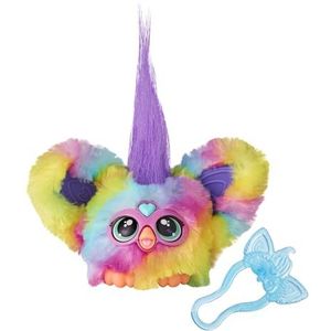 Furby Furblets Ray-Vee Mini-metgezel, meer dan 45 geluiden, elektronische muziek en Furbish-zinnen, elektronische pluche regenboog voor meisjes en jongens, vanaf 6 jaar