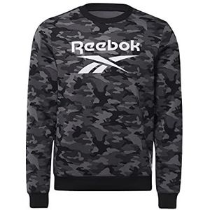 Reebok ID Camo Crew Sweatshirt voor heren, zwart.