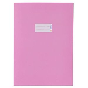 HERMA 7048 Notitieboekomslag DIN A4 roze papier met tekstveld, extreem duurzaam papier en rijke kleuren, voor schoolschriften, kleurrijk