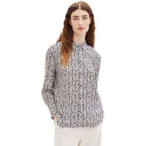 TOM TAILOR 1037889 damesblouse, 33766 - Grijs bloemenpatroon