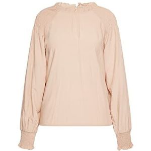 risa Chemisier pour femme, Rose/beige., XXL