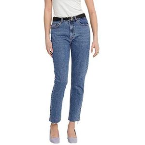 Only Straight Cut-jeans voor dames, donkerblauw jeansblauw
