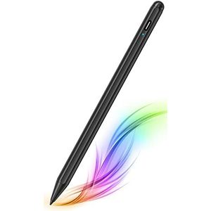 MpioLife Stylus voor Apple iPad (2018-2022), Palm Rejection iPad Pen voor nauwkeurig schrijven iPad 9/8/7/6, iPad Pro 11/12.9, iPad Air 5/4/3, iPad Mini 6/5, zwart