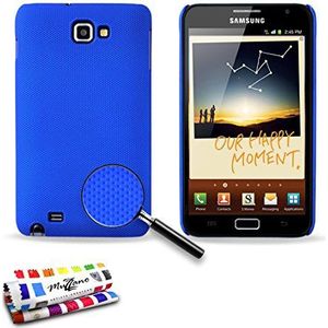 Muzzano Beschermhoesje voor Samsung Galaxy Note [Le Pika Premium] [blauw] + stylus en reinigingsdoek – ultieme bescherming, elegant en duurzaam voor de Samsung Galaxy Note