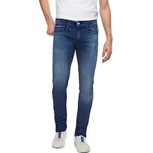 Replay Grover Heren Jeans Straight Fit Stretch Medium Blue 009 31W 30L, Nee
