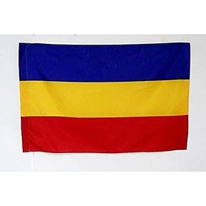 AZ FLAG Vlag van de Kosaques van Rusland, 90 x 60 cm, Kosatische vlag, 60 x 90 cm, schede voor vlaggenstok