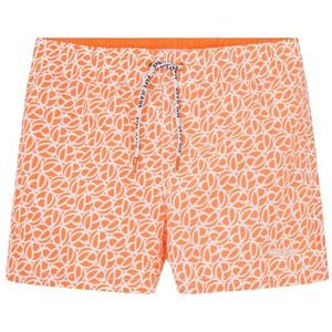 Pepe Jeans P Print zwemshorts voor jongens, Oranje