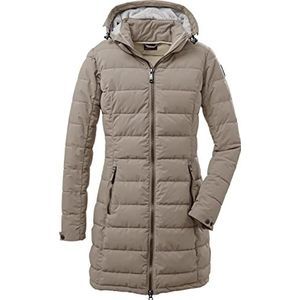 Killtec Gw 13 Wmn Qltd Prk functionele gewatteerde parka met afneembare ritssluiting voor dames, Lichtbeige