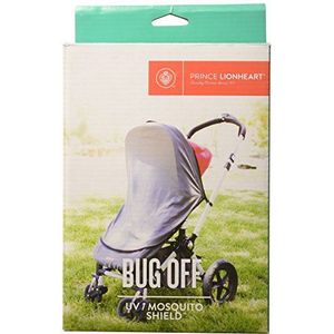 Prince Lionheart 0357 Pushchair UV (UPF33) Mosquito Netto: Netstof met zwarte schillen, grijs