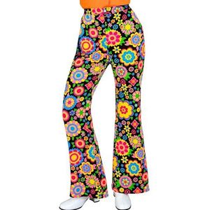 WIDMANN MILANO PARTY FASHION - Damesbroek uit de jaren 60, hippie, reggae, flower power, disco fever, flappend patroon